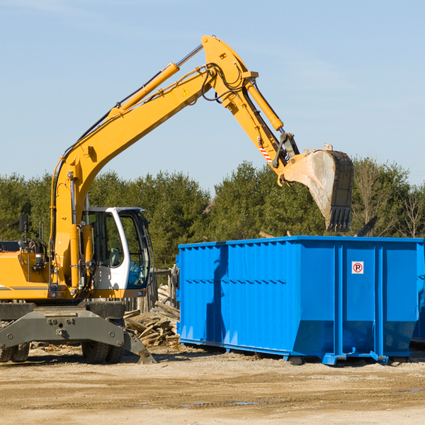 are there any restrictions on where a residential dumpster can be placed in Byron WY